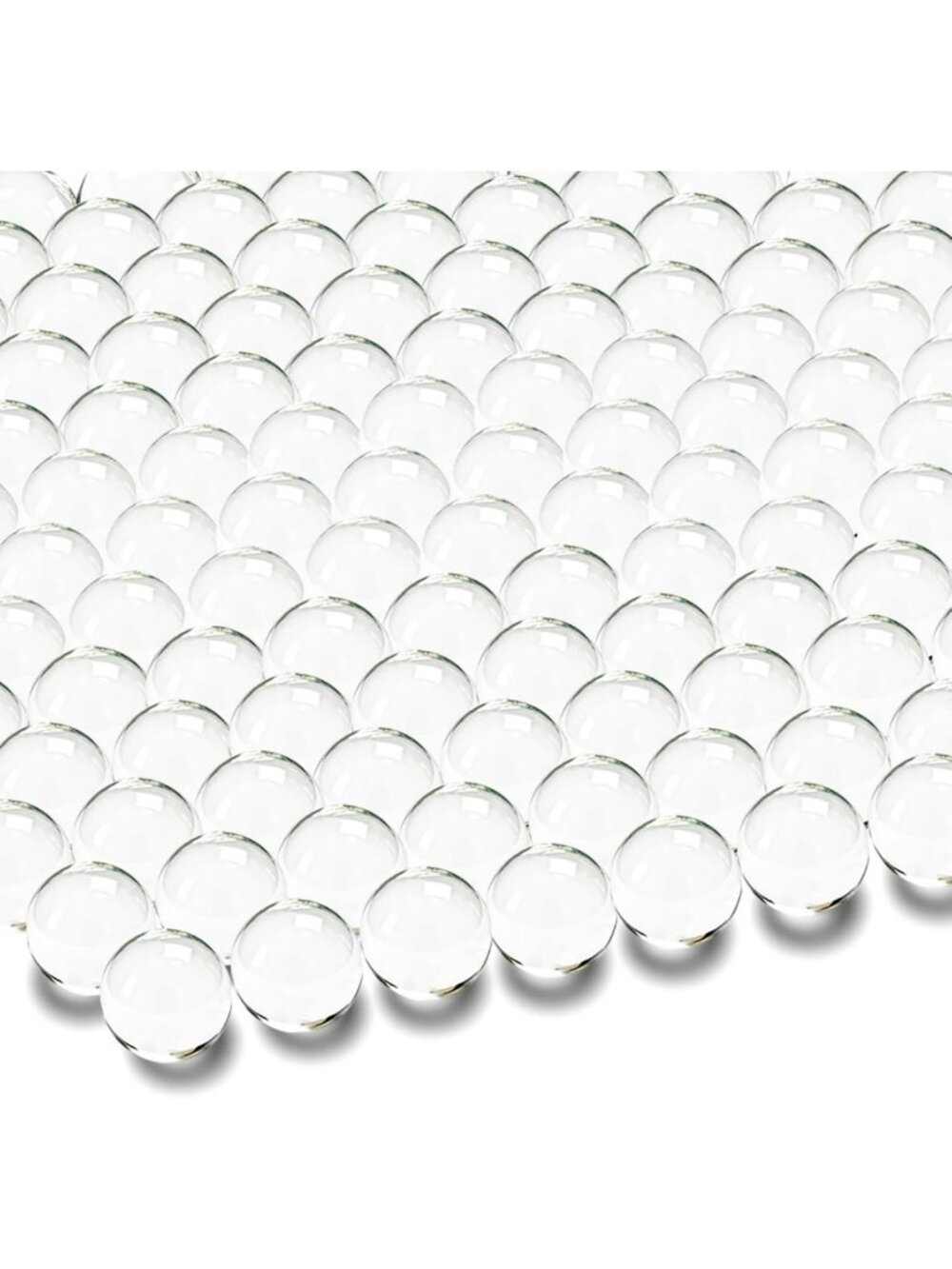 1000 Clear Glass Marbles - 0.38 Inch Round Vase Filler, Home Decor, Aquariums